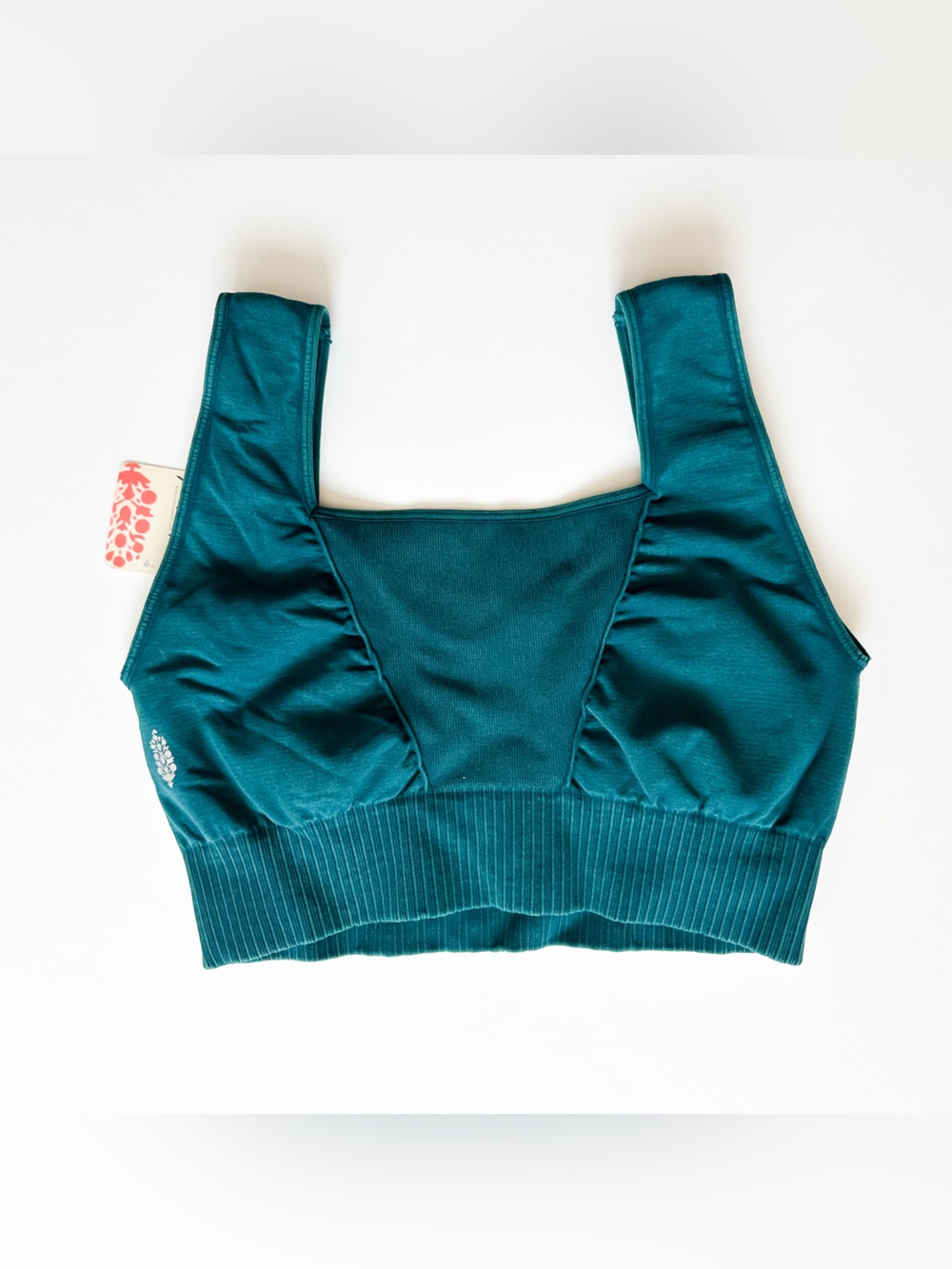 Free People Movement Women’s Teal Ribbed Matching Bra/Leggings Set - Size XLArge - Picture 3 of 9